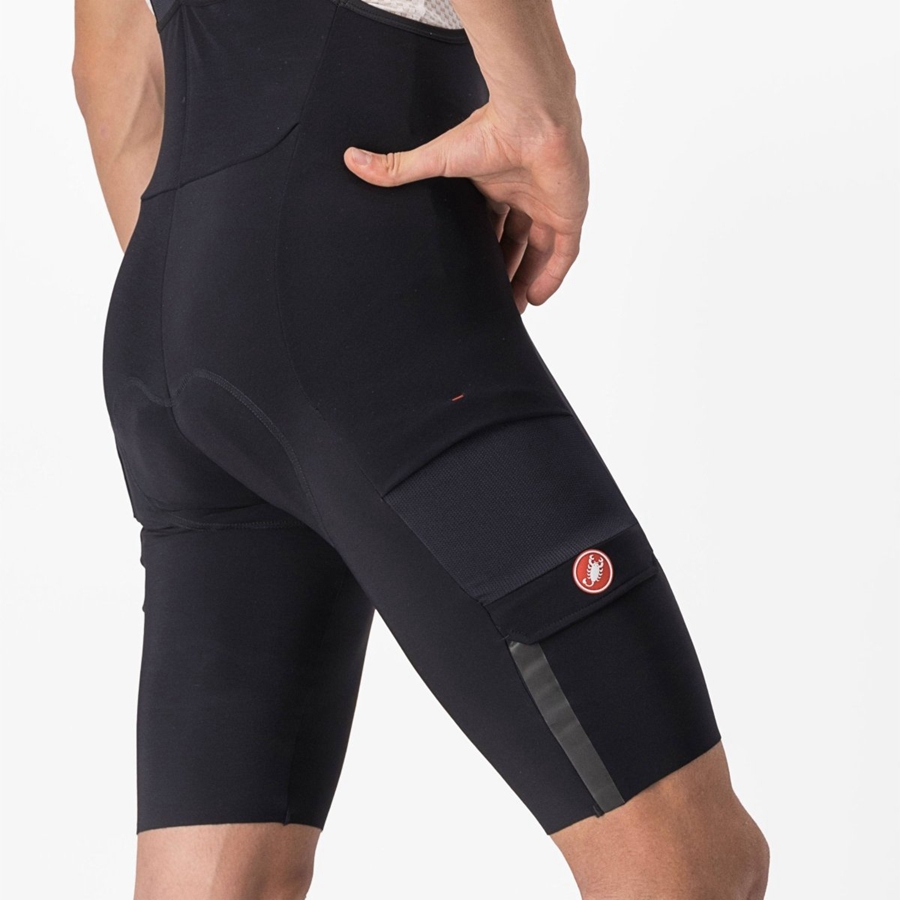 Men Castelli UNLIMITED THERMAL Bib Shorts Black | SPV-832914