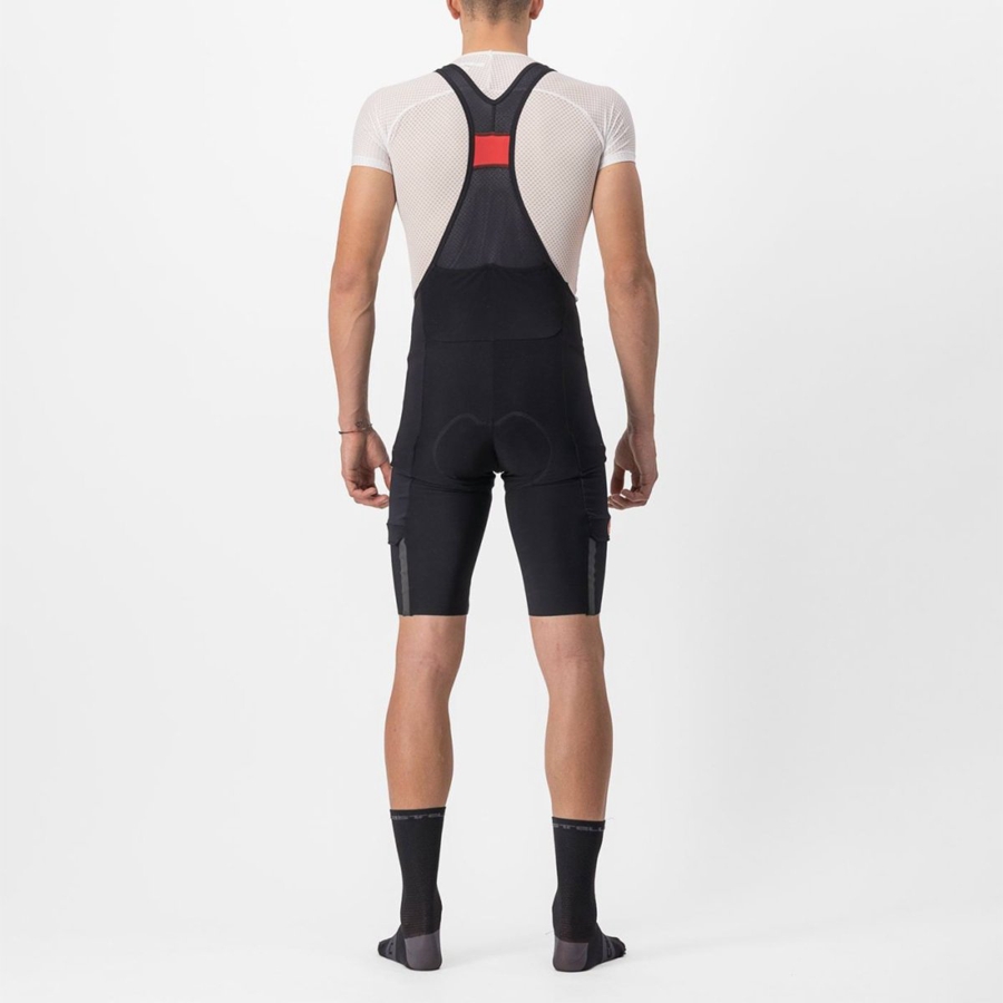 Men Castelli UNLIMITED THERMAL Bib Shorts Black | SPV-832914