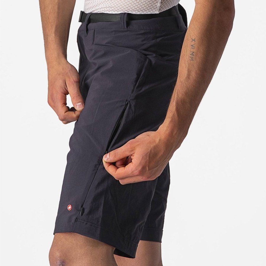 Men Castelli UNLIMITED TRAILGY Shorts Black | YLA-431805