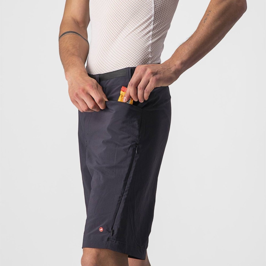 Men Castelli UNLIMITED TRAILGY Shorts Black | YLA-431805