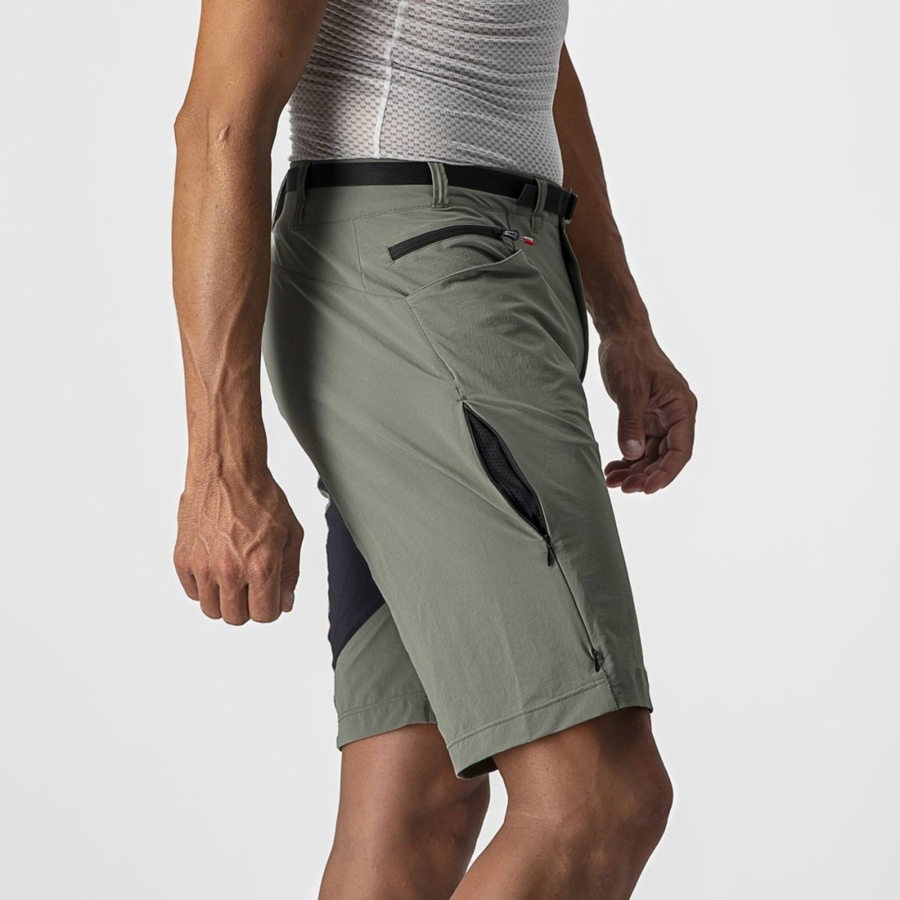 Men Castelli UNLIMITED TRAILGY Shorts Grey | LTQ-830416