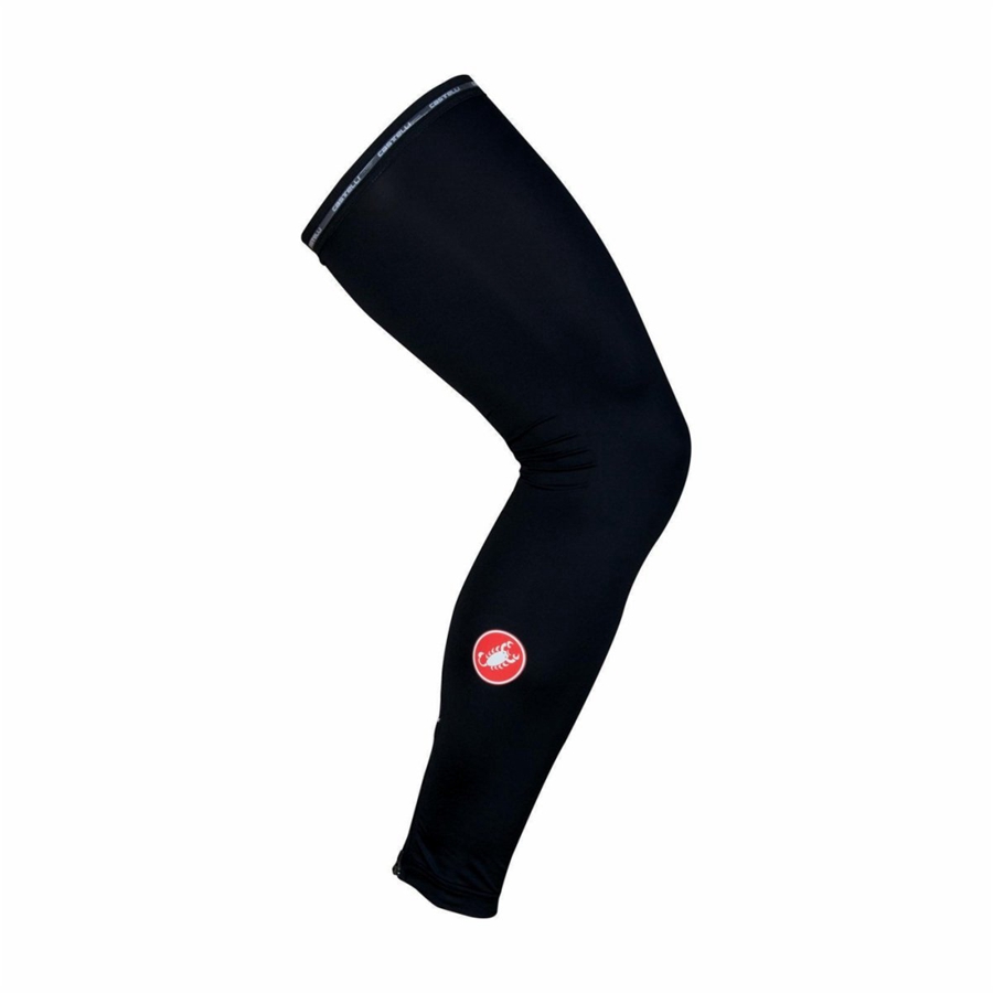 Men Castelli UPF 50 + LIGHT LEG SLEEVES Leg Warmer Black | BXY-463950