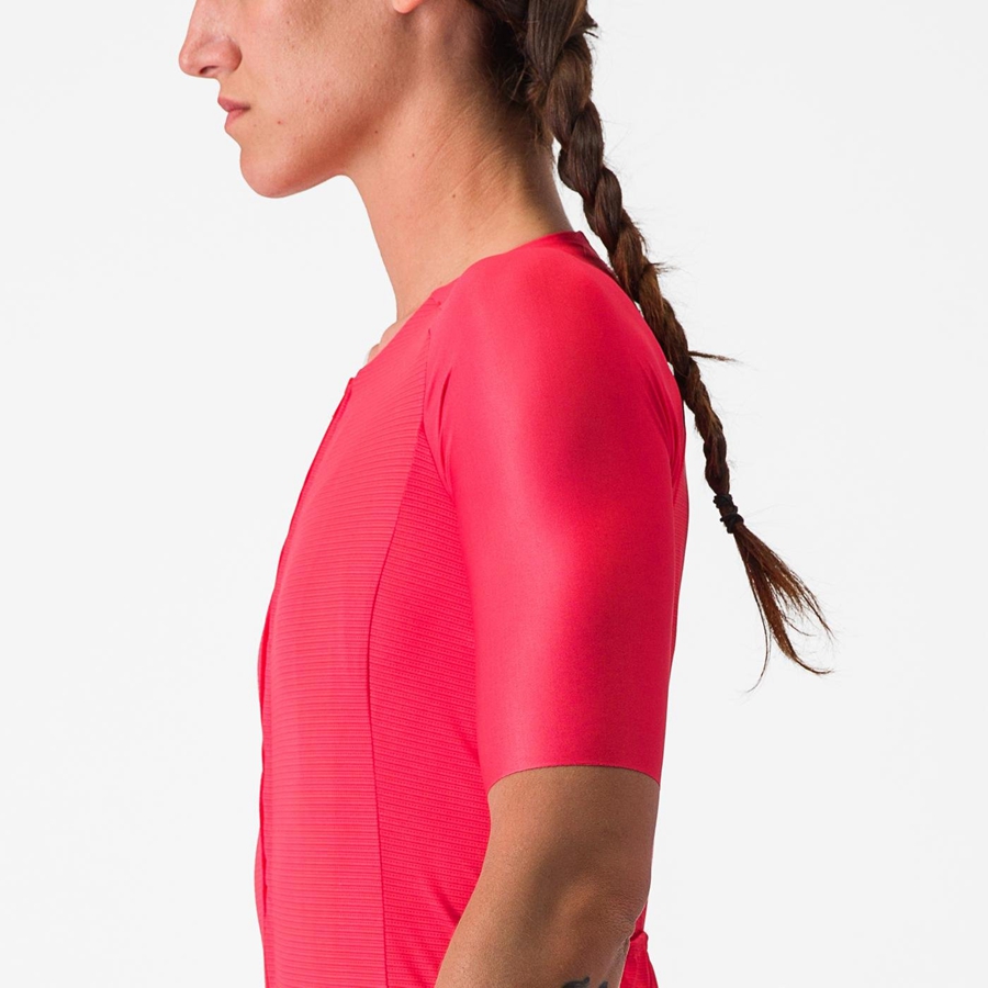 Women Castelli AERO PRO 7.0 W Jersey Red | KON-197248