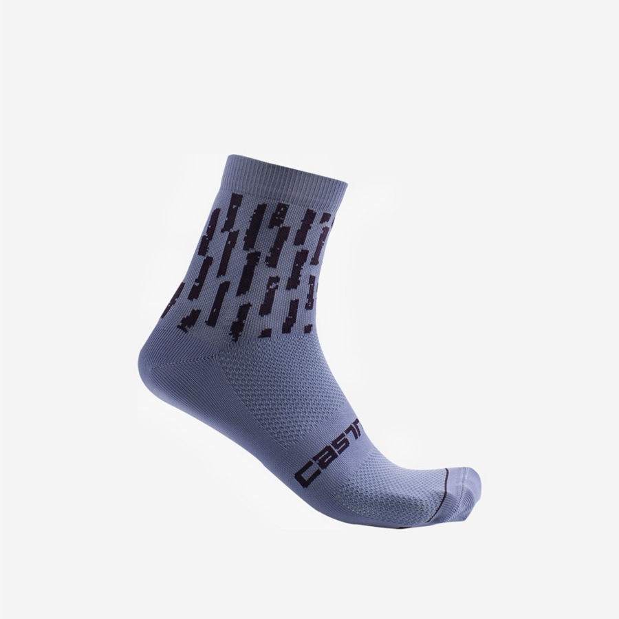 Women Castelli AERO PRO W 9 CM Socks Purple White | KVY-796420