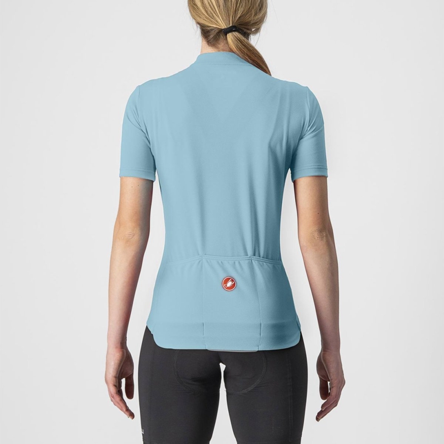 Women Castelli ANIMA 3 Jersey Blue | DCF-659723