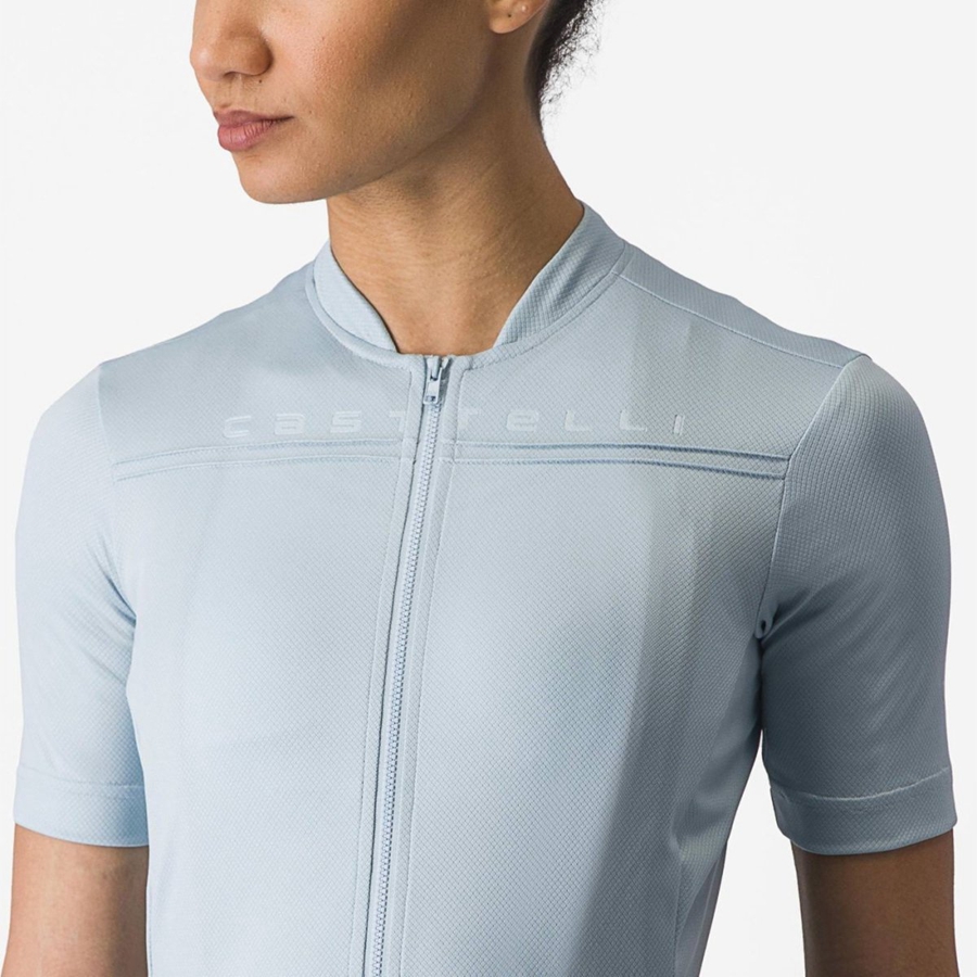 Women Castelli ANIMA 4 Jersey Blue | GXW-819236