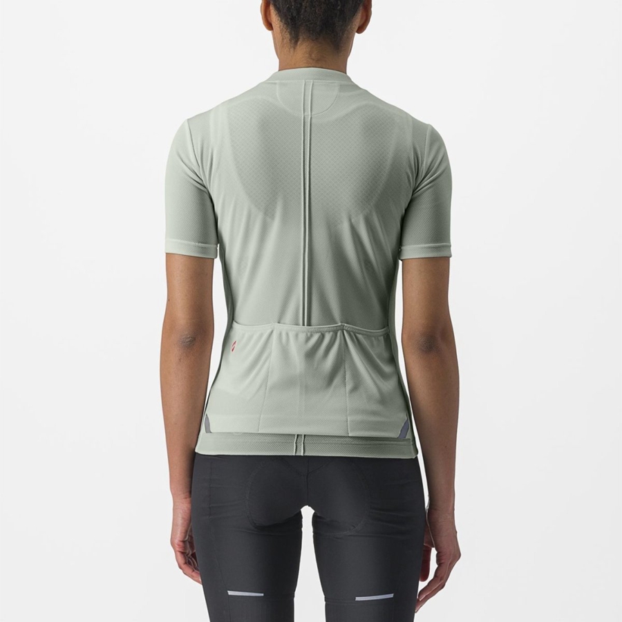 Women Castelli ANIMA 4 Jersey Green | CPF-721640