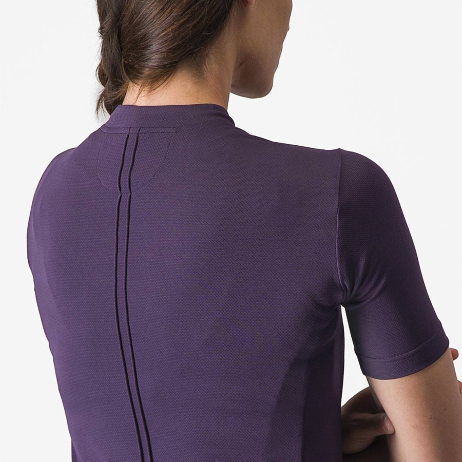 Women Castelli ANIMA 4 Jersey Purple | RBF-907425