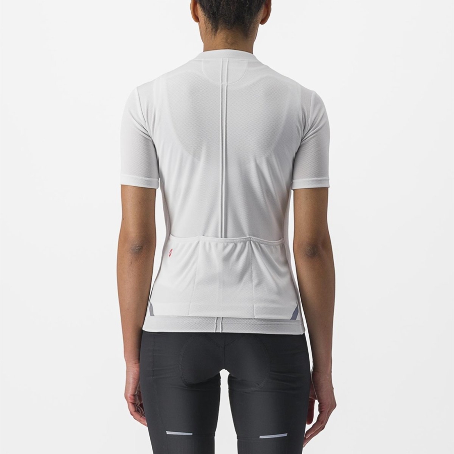 Women Castelli ANIMA 4 Jersey White | LQM-841937