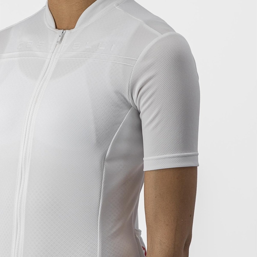 Women Castelli ANIMA 4 Jersey White | LQM-841937