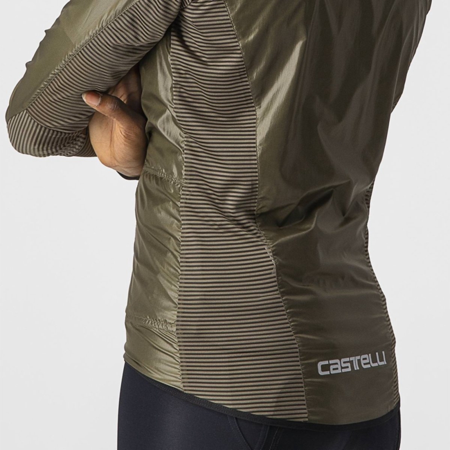 Women Castelli ARIA SHELL W Protection Brown | RMA-312450