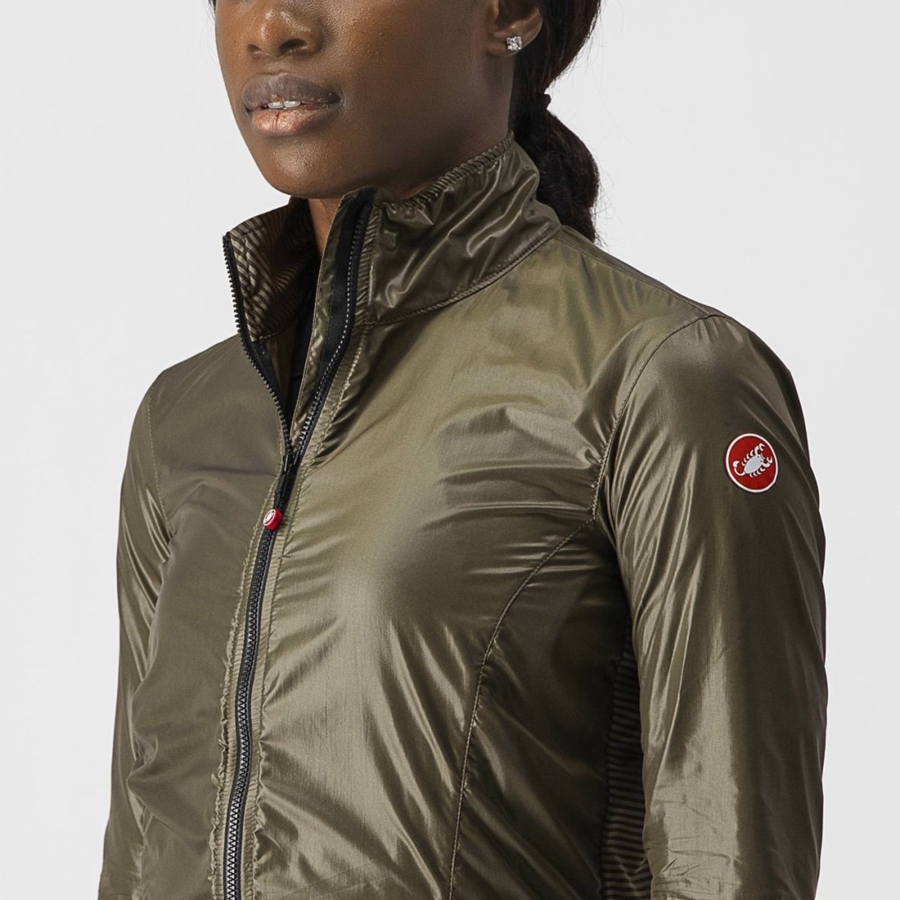 Women Castelli ARIA SHELL W Protection Brown | RMA-312450