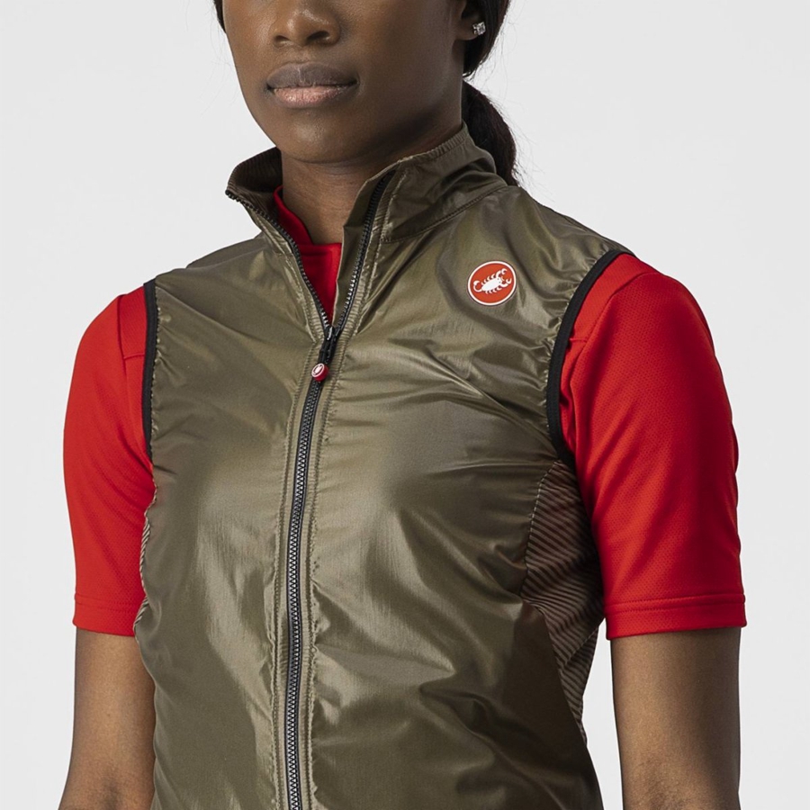 Women Castelli ARIA W Vest Brown | IFT-356087