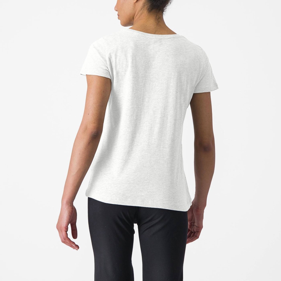 Women Castelli CASTELLI CLASSICO W TEE Casual White | UHY-708165