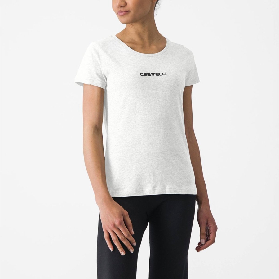 Women Castelli CASTELLI CLASSICO W TEE Casual White | UHY-708165