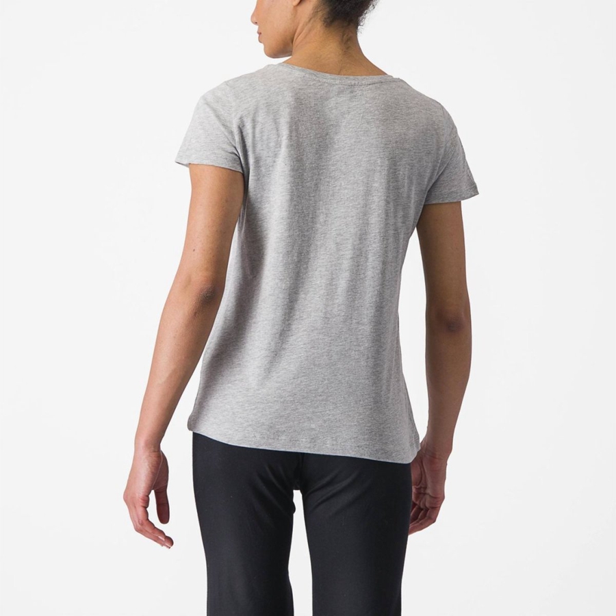 Women Castelli CASTELLI CLASSICO W TEE Casual Light Grey | DFY-490837