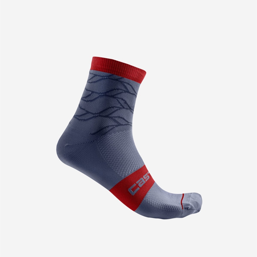 Women Castelli CLIMBER\'S 3.0 12 CM Socks Blue | NKB-452963