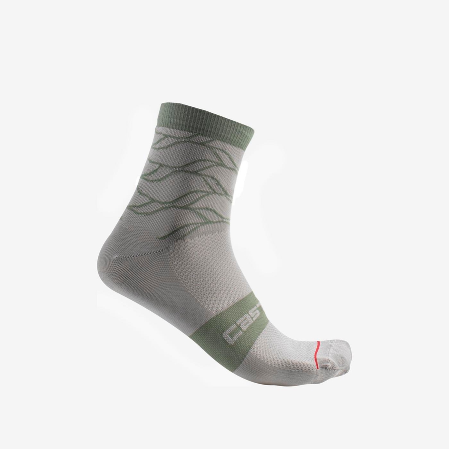 Women Castelli CLIMBER\'S 3.0 12 CM Socks Grey | JKI-805726