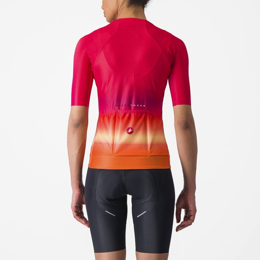 Women Castelli CLIMBER'S 4.0 W Jersey Pink | TUV-857460