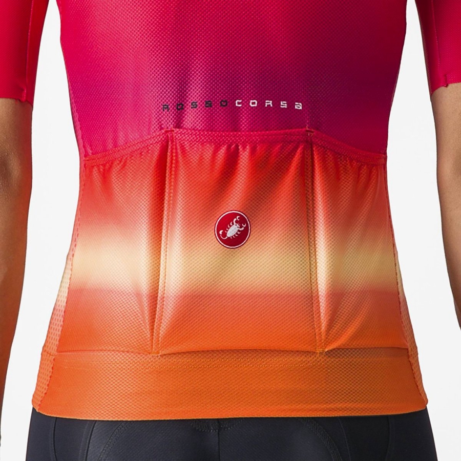 Women Castelli CLIMBER'S 4.0 W Jersey Pink | TUV-857460