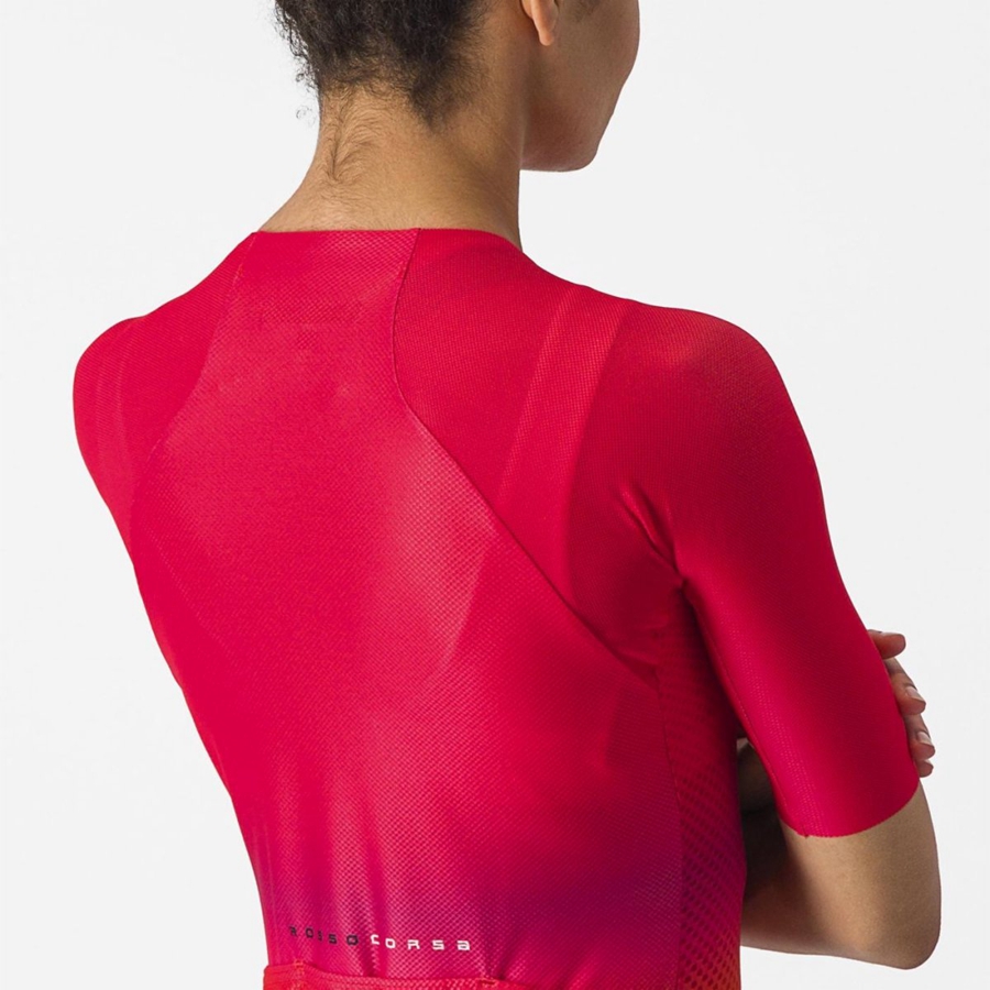 Women Castelli CLIMBER'S 4.0 W Jersey Pink | TUV-857460