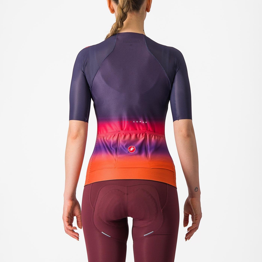 Women Castelli CLIMBER'S 4.0 W Jersey Pink / Orange | BCL-578946