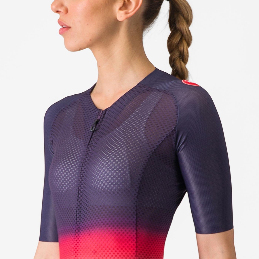 Women Castelli CLIMBER'S 4.0 W Jersey Pink / Orange | BCL-578946