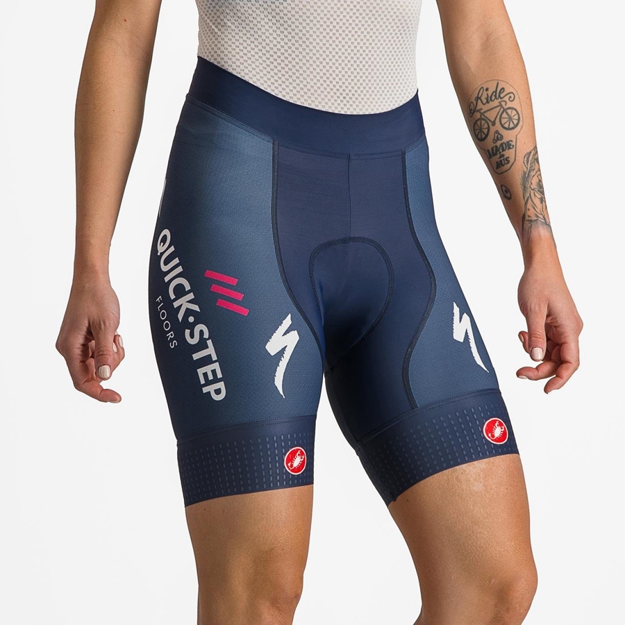 Women Castelli COMPETIZIONE W Shorts Blue / White | DJE-256490