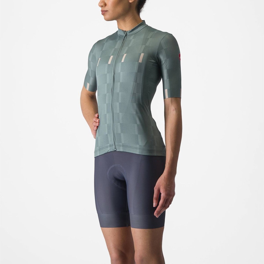 Women Castelli DIMENSIONE Jersey Turquoise | RIE-479835