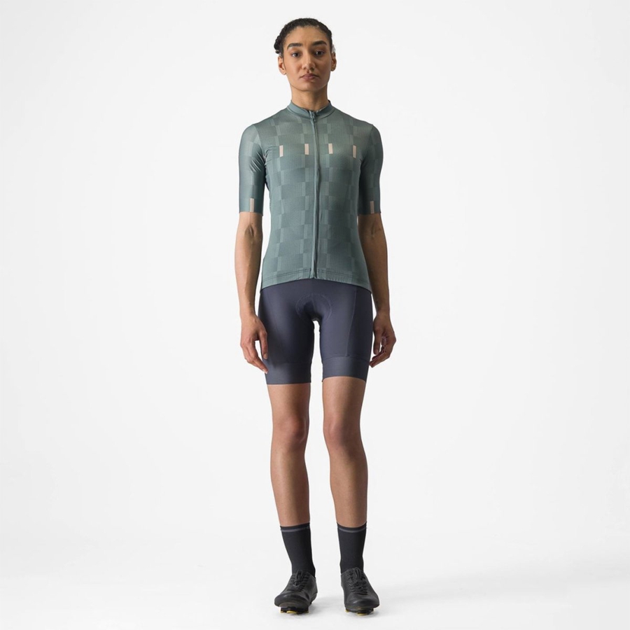 Women Castelli DIMENSIONE Jersey Turquoise | RIE-479835