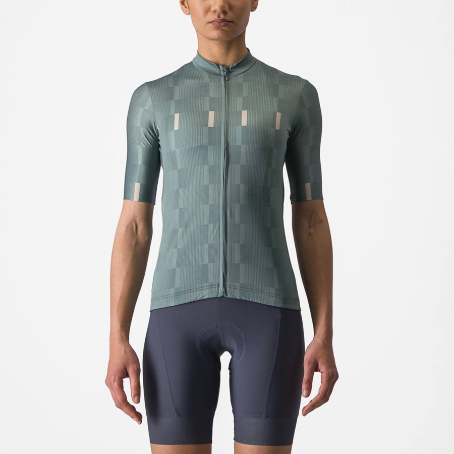 Women Castelli DIMENSIONE Jersey Turquoise | RIE-479835