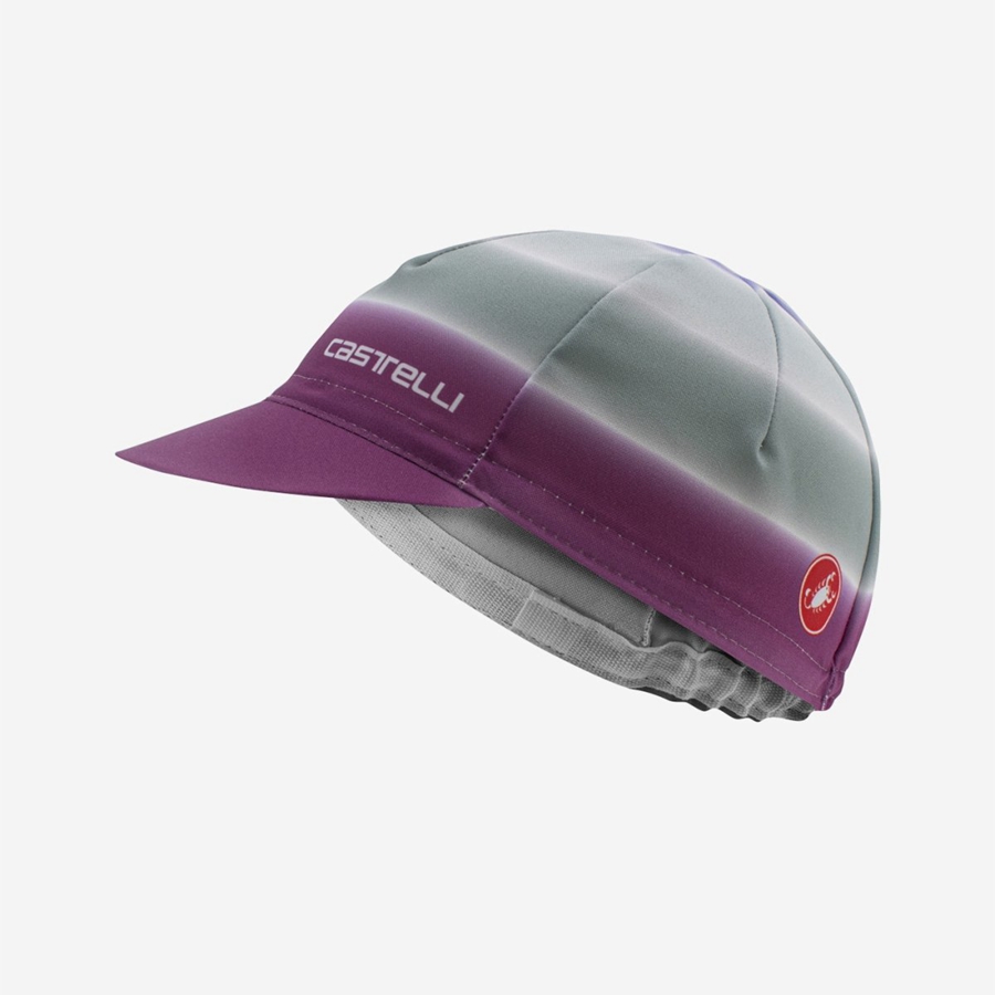 Women Castelli DOLCE Cap Purple White | GMS-403786