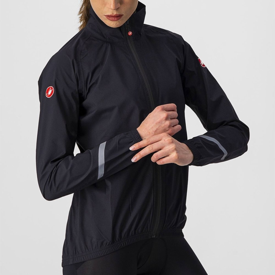 Women Castelli EMERGENCY 2 W RAIN Protection Black | UFI-208347