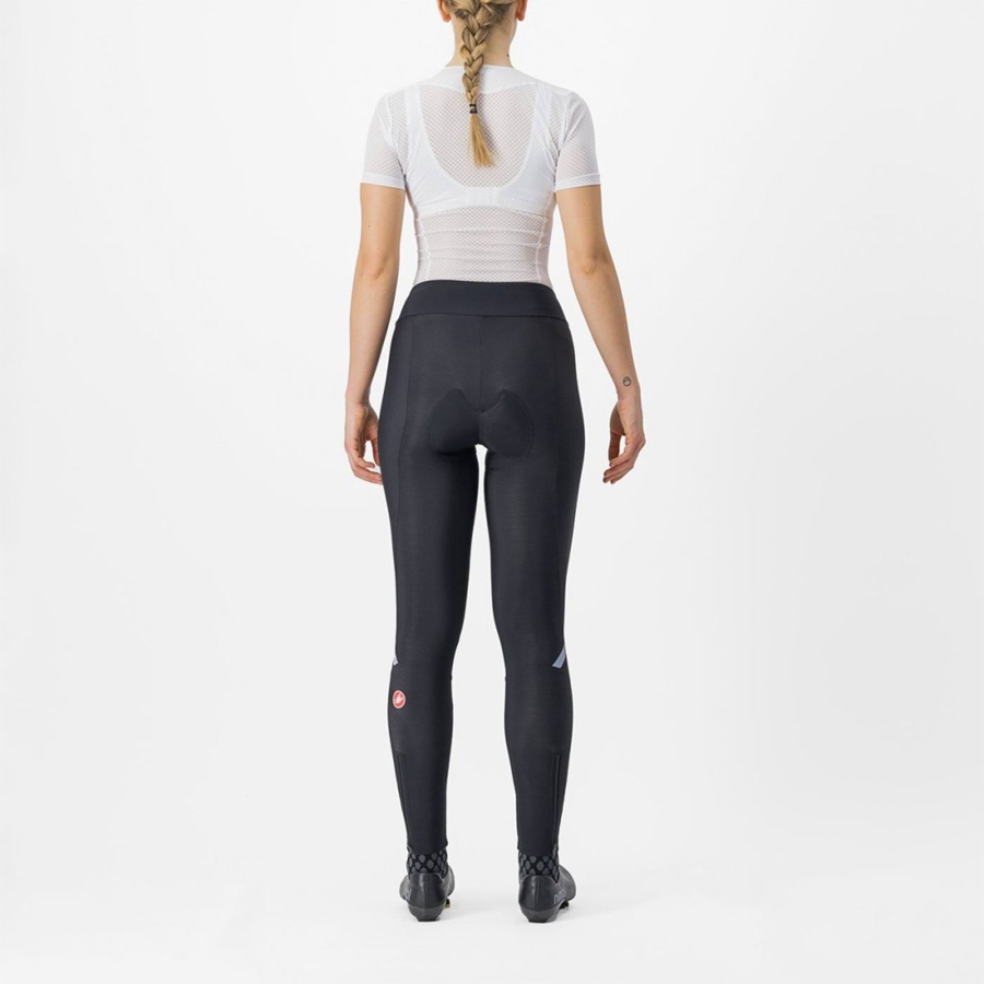 Women Castelli ENTRATA W Leggings Black | RQY-871560