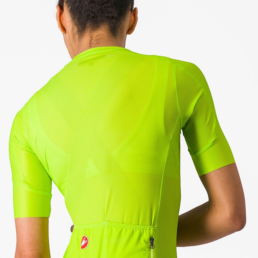 Women Castelli ESPRESSO W Jersey Light Green / Deep Green | WDB-378601