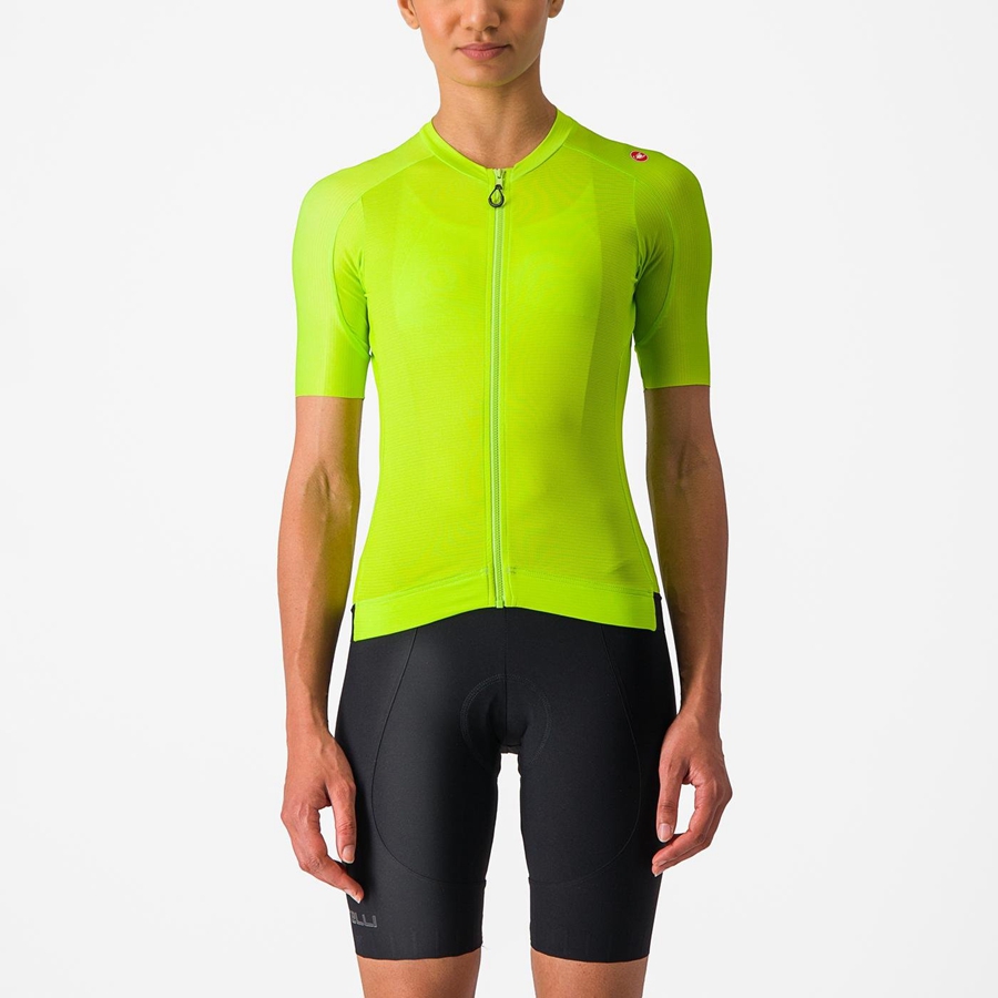 Women Castelli ESPRESSO W Jersey Light Green / Deep Green | WDB-378601