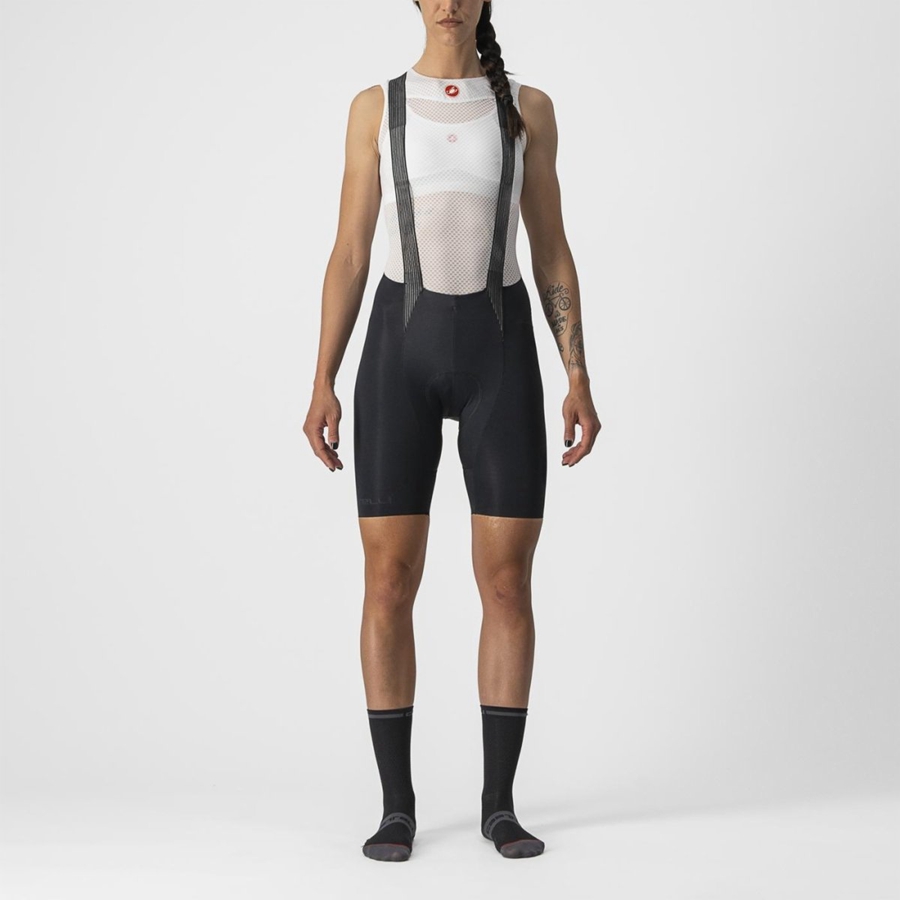 Women Castelli FREE AERO RC W Bib Shorts Black | YWX-710492