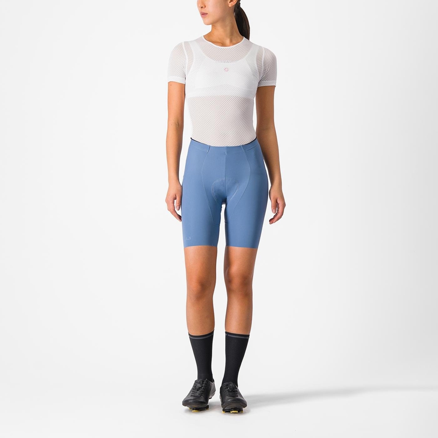 Women Castelli FREE AERO RC W Shorts Grey Blue | VNB-304861