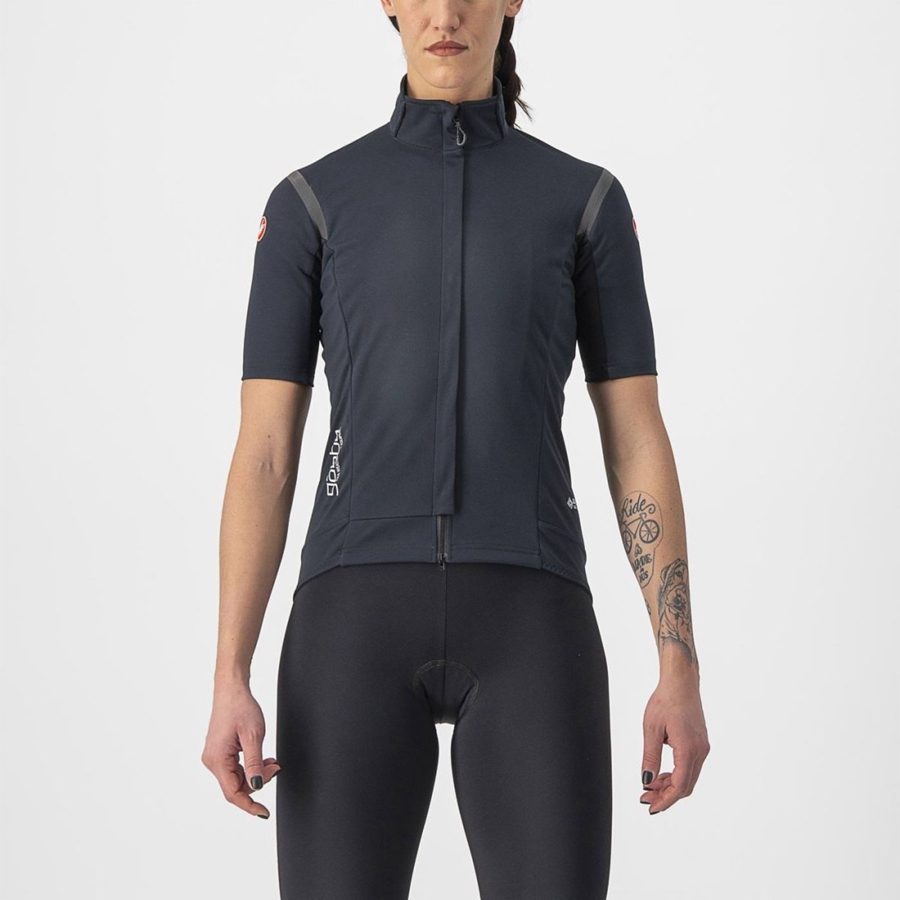 Women Castelli GABBA RoS 2 W Jackets Black / Black | PBR-504627