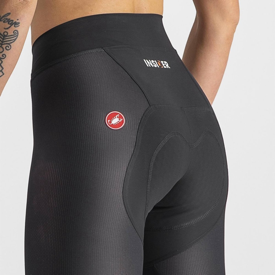 Women Castelli INSIDER W Shorts Black | SBH-538647