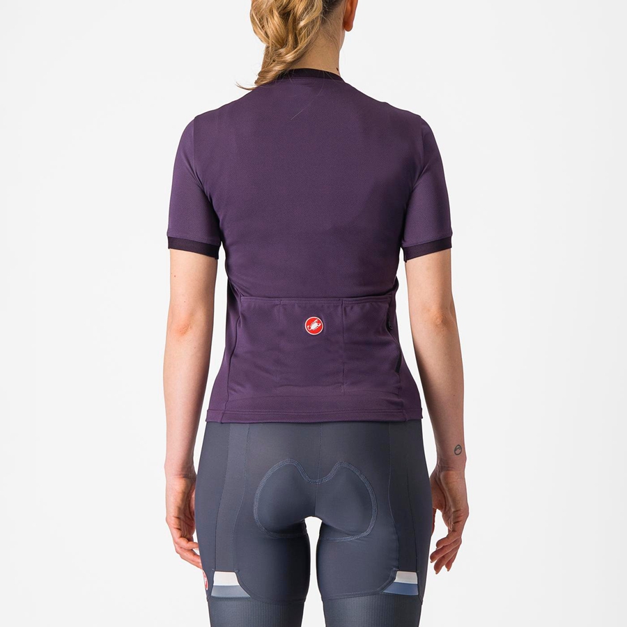 Women Castelli LIBERA Jersey Purple | WGT-460731