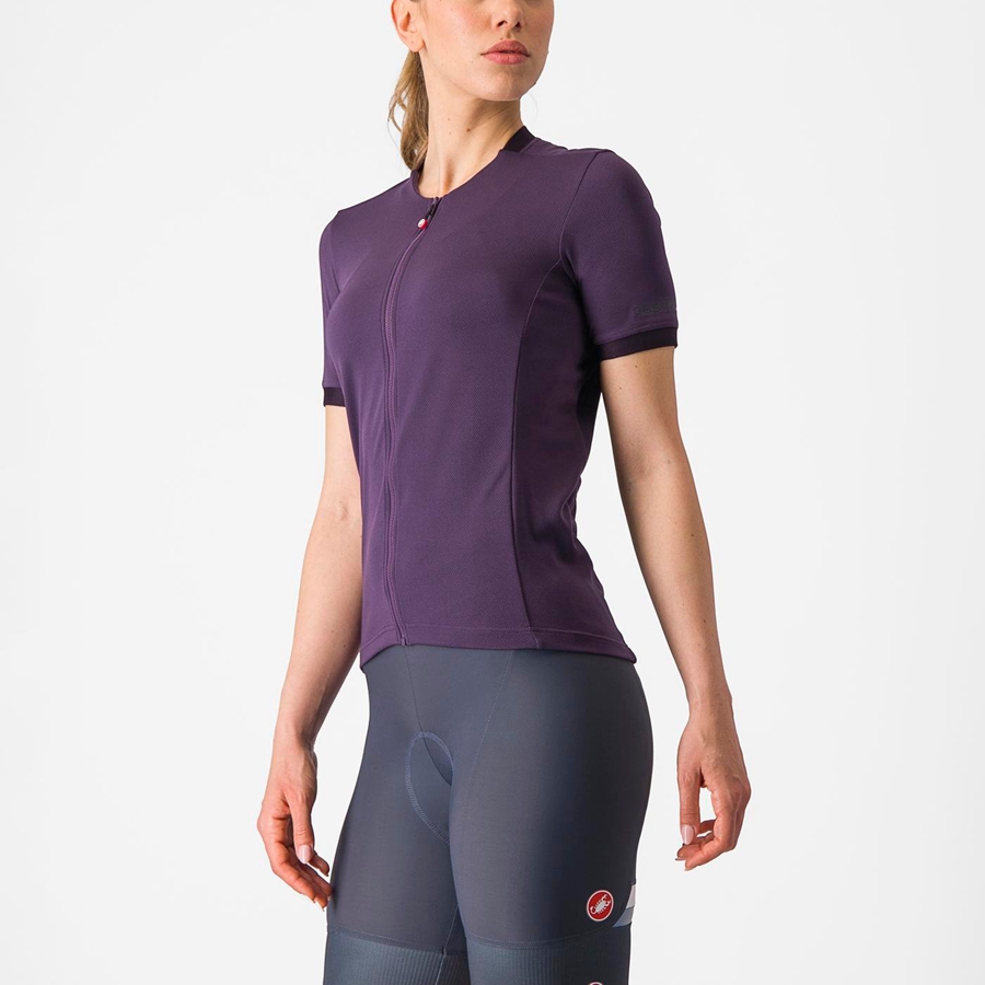 Women Castelli LIBERA Jersey Purple | WGT-460731