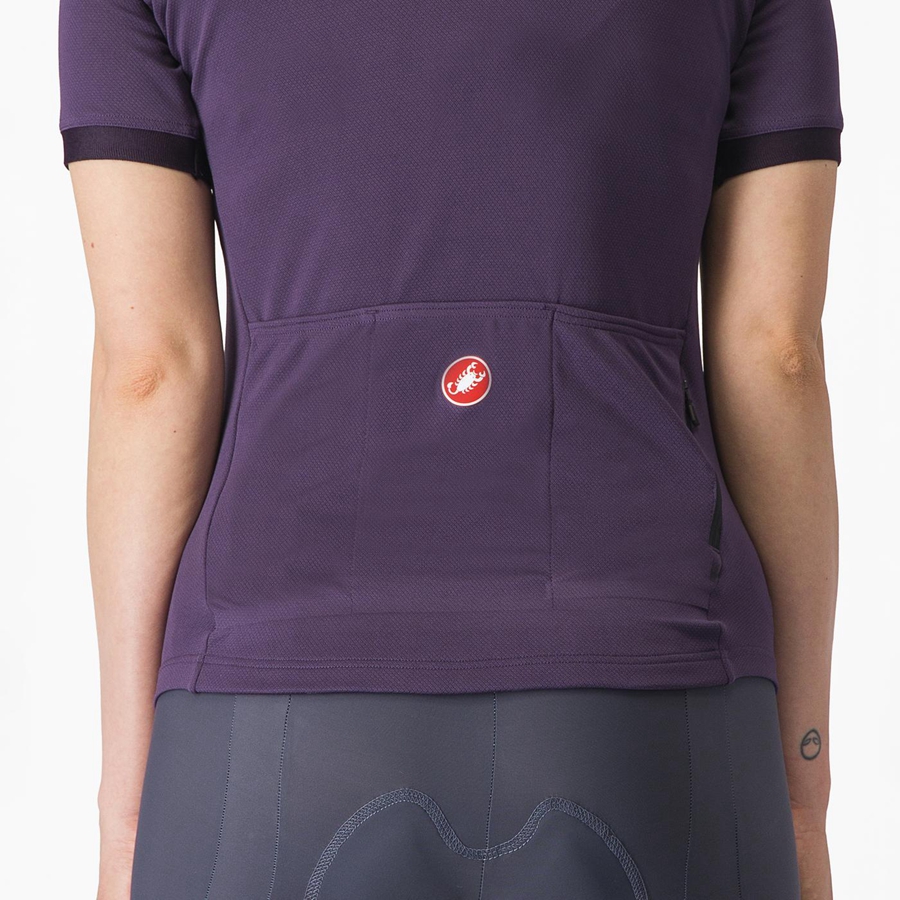 Women Castelli LIBERA Jersey Purple | WGT-460731