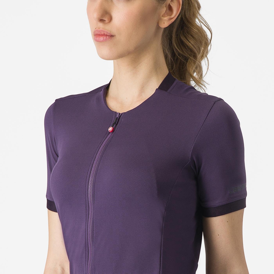 Women Castelli LIBERA Jersey Purple | WGT-460731