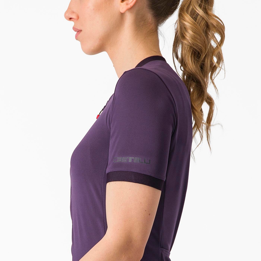 Women Castelli LIBERA Jersey Purple | WGT-460731