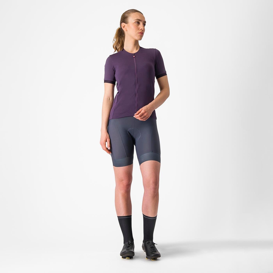 Women Castelli LIBERA Jersey Purple | WGT-460731