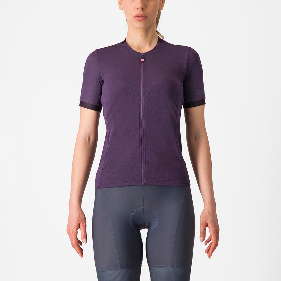 Women Castelli LIBERA Jersey Purple | WGT-460731