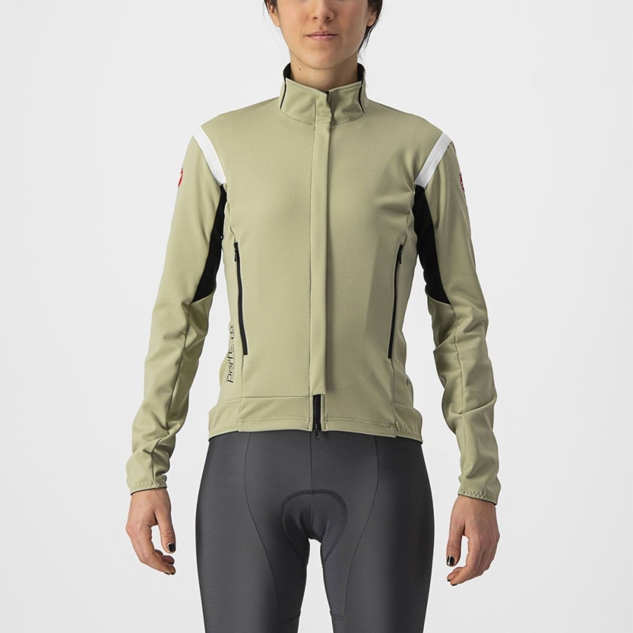 Women Castelli PERFETTO RoS 2 W Jackets Green | YCZ-768319