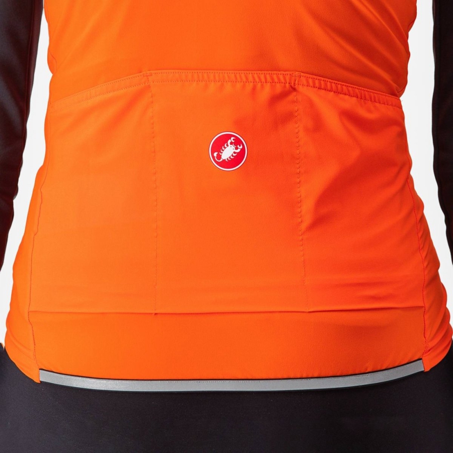 Women Castelli PERFETTO RoS 2 W Vest Red Orange | BDX-584160