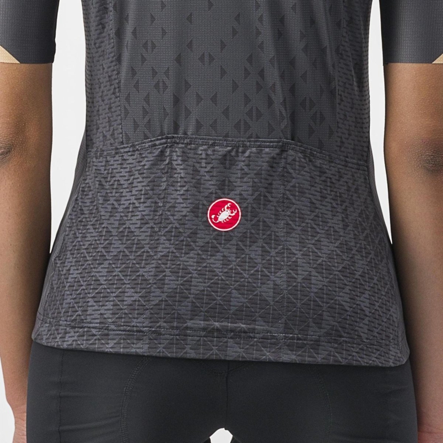 Women Castelli PEZZI Jersey Dark Grey | MQH-805763